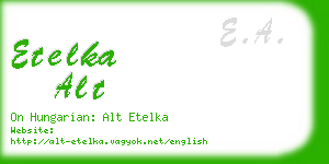 etelka alt business card